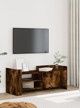VidaXL Tv-meubel 100x35x40 cm bewerkt hout gerookt eikenkleurig