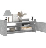VidaXL Tv-meubel 100x35x40 cm bewerkt hout betongrijs