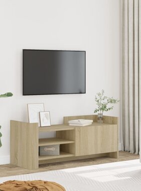 VidaXL Tv-meubel 100x35x40 cm bewerkt hout sonoma eikenkleurig