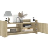 VidaXL Tv-meubel 100x35x40 cm bewerkt hout sonoma eikenkleurig