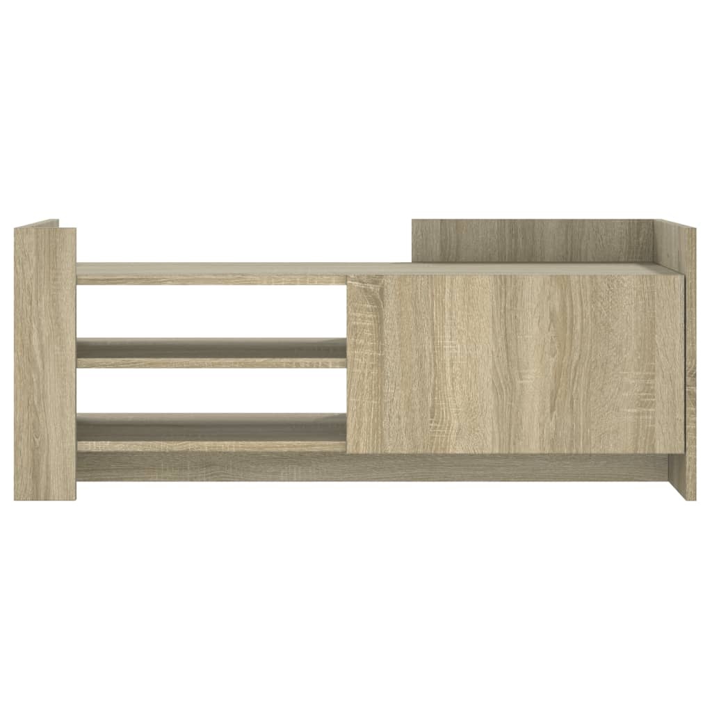 VidaXL Tv-meubel 100x35x40 cm bewerkt hout sonoma eikenkleurig
