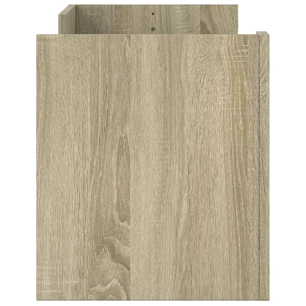 VidaXL Tv-meubel 100x35x40 cm bewerkt hout sonoma eikenkleurig
