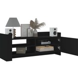 VidaXL Tv-meubel 100x35x40 cm bewerkt hout zwart
