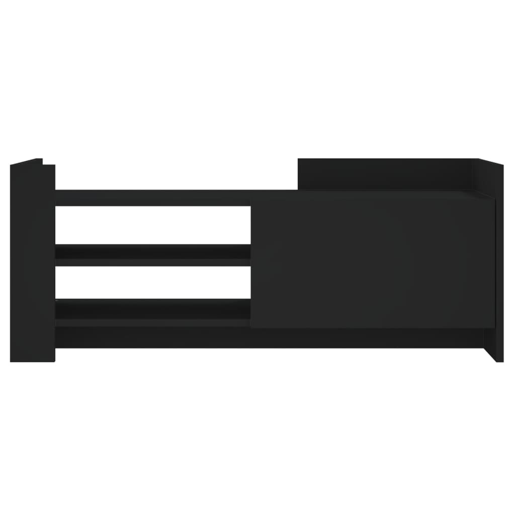 VidaXL Tv-meubel 100x35x40 cm bewerkt hout zwart
