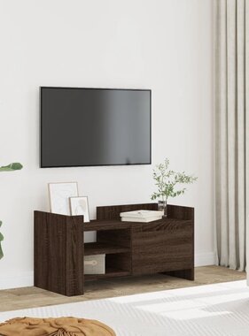 VidaXL Tv-meubel 80x35x40 cm bewerkt hout bruin eikenkleurig