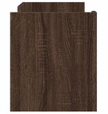 VidaXL Tv-meubel 80x35x40 cm bewerkt hout bruin eikenkleurig