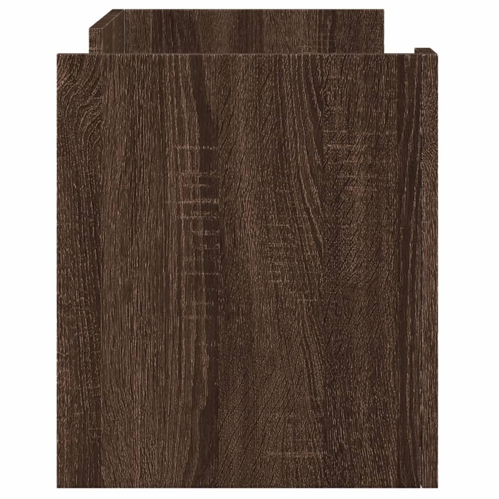 VidaXL Tv-meubel 80x35x40 cm bewerkt hout bruin eikenkleurig