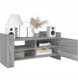 VidaXL Tv-meubel 80x35x40 cm bewerkt hout grijs sonoma eikenkleurig