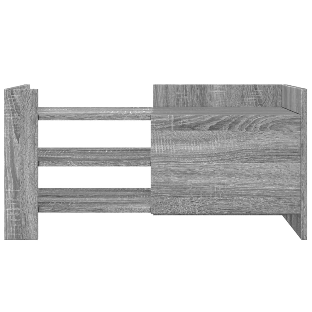 VidaXL Tv-meubel 80x35x40 cm bewerkt hout grijs sonoma eikenkleurig