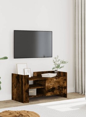 VidaXL Tv-meubel 80x35x40 cm bewerkt hout gerookt eikenkleurig