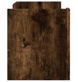 VidaXL Tv-meubel 80x35x40 cm bewerkt hout gerookt eikenkleurig