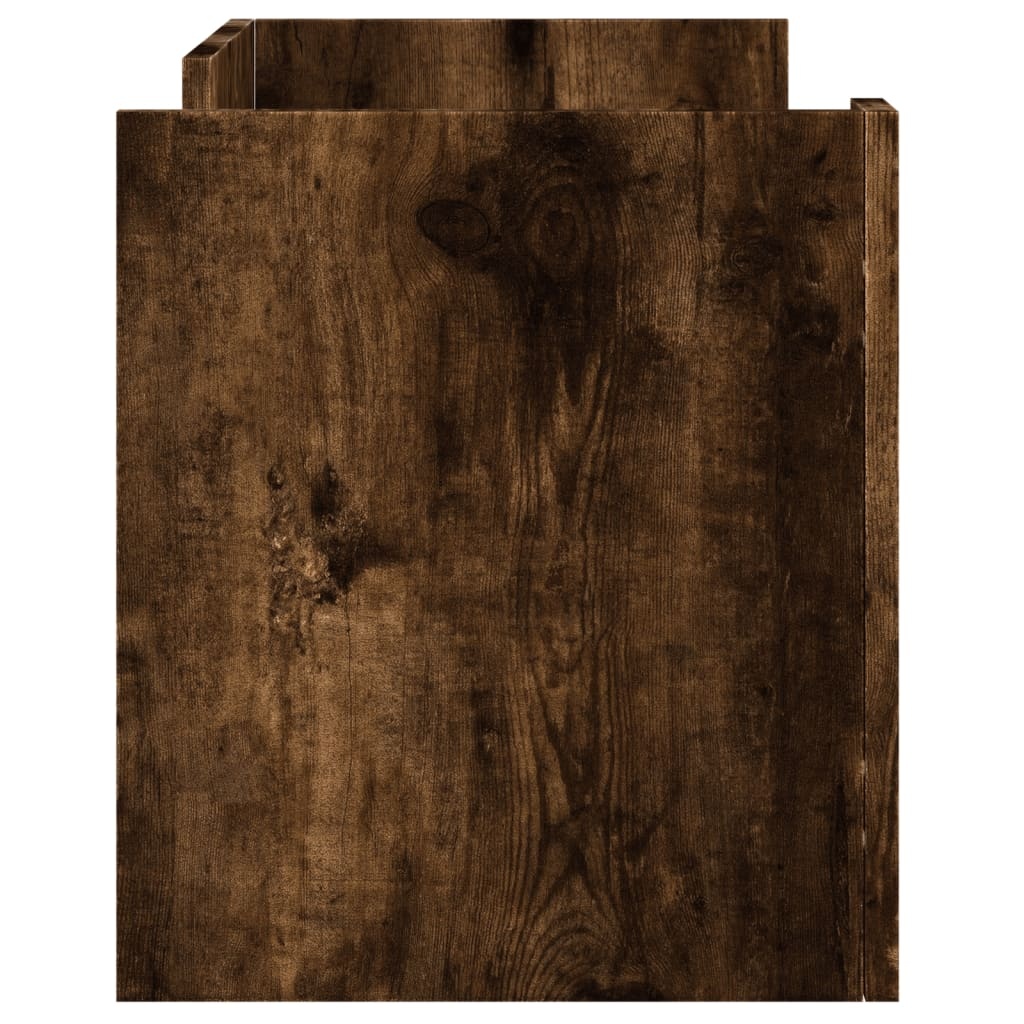 VidaXL Tv-meubel 80x35x40 cm bewerkt hout gerookt eikenkleurig