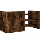 VidaXL Tv-meubel 80x35x40 cm bewerkt hout gerookt eikenkleurig