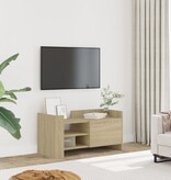 VidaXL Tv-meubel 80x35x40 cm bewerkt hout sonoma eikenkleurig