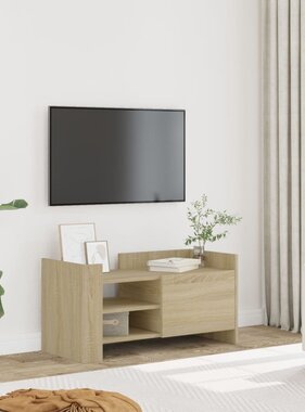 VidaXL Tv-meubel 80x35x40 cm bewerkt hout sonoma eikenkleurig