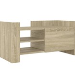 VidaXL Tv-meubel 80x35x40 cm bewerkt hout sonoma eikenkleurig