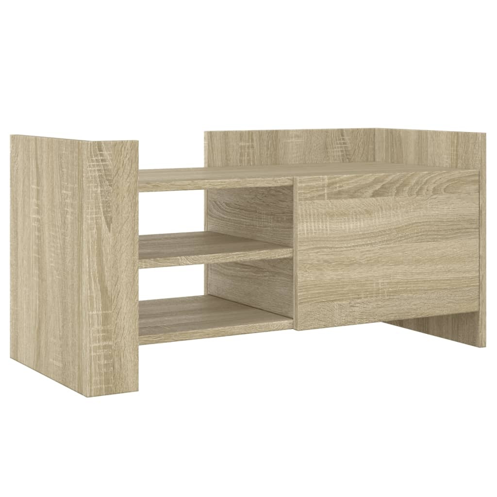 VidaXL Tv-meubel 80x35x40 cm bewerkt hout sonoma eikenkleurig