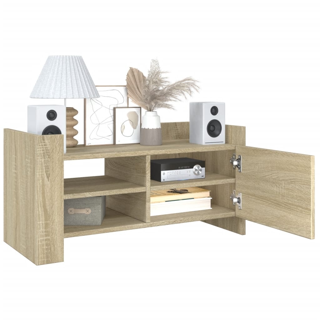 VidaXL Tv-meubel 80x35x40 cm bewerkt hout sonoma eikenkleurig
