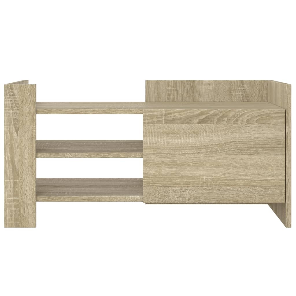 VidaXL Tv-meubel 80x35x40 cm bewerkt hout sonoma eikenkleurig