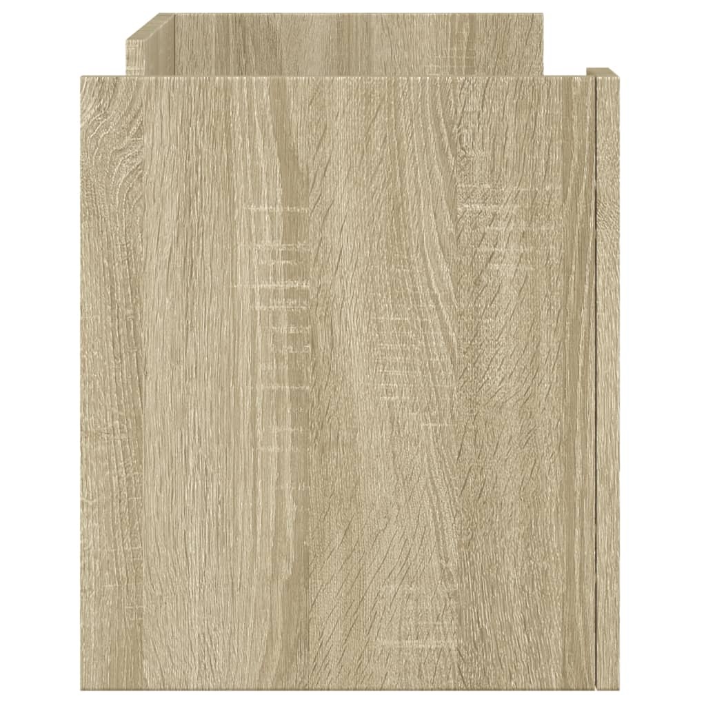 VidaXL Tv-meubel 80x35x40 cm bewerkt hout sonoma eikenkleurig