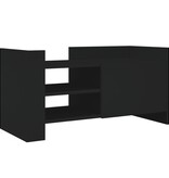 VidaXL Tv-meubel 80x35x40 cm bewerkt hout zwart