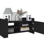 VidaXL Tv-meubel 80x35x40 cm bewerkt hout zwart