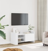 VidaXL Tv-meubel 80x35x40 cm bewerkt hout wit