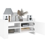 VidaXL Tv-meubel 80x35x40 cm bewerkt hout wit