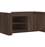VidaXL Salontafel 100x50x50 cm bewerkt hout bruin eikenkleurig