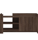 VidaXL Salontafel 100x50x50 cm bewerkt hout bruin eikenkleurig