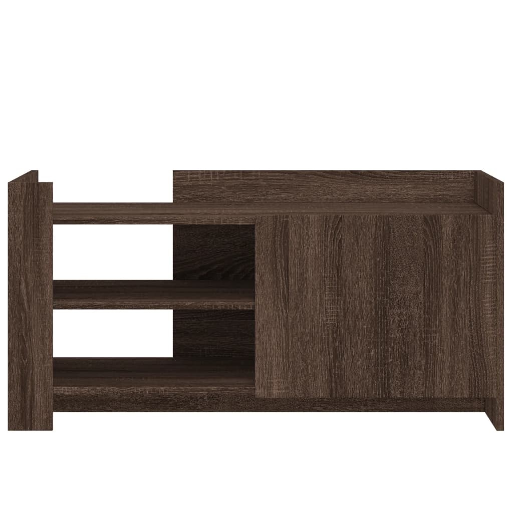 VidaXL Salontafel 100x50x50 cm bewerkt hout bruin eikenkleurig