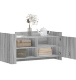 VidaXL Salontafel 100x50x50 cm bewerkt hout grijs sonoma eikenkleur