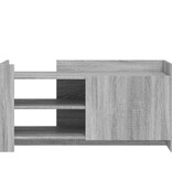 VidaXL Salontafel 100x50x50 cm bewerkt hout grijs sonoma eikenkleur