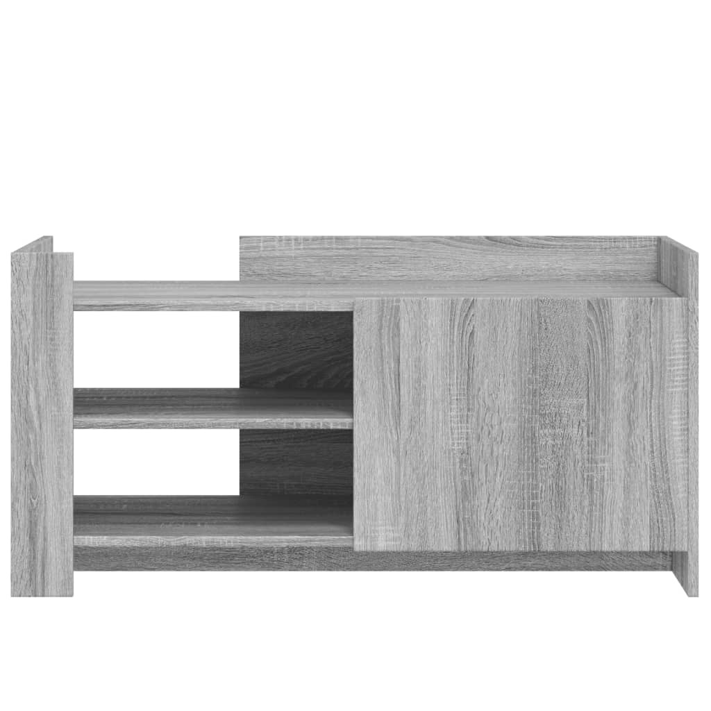 VidaXL Salontafel 100x50x50 cm bewerkt hout grijs sonoma eikenkleur