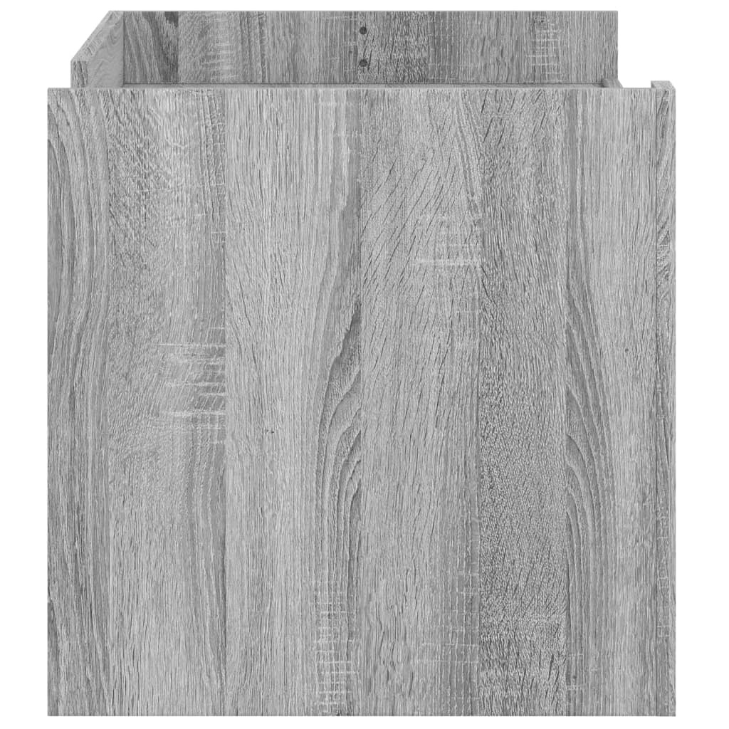 VidaXL Salontafel 100x50x50 cm bewerkt hout grijs sonoma eikenkleur