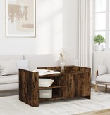 VidaXL Salontafel 100x50x50 cm bewerkt hout gerookt eikenkleurig