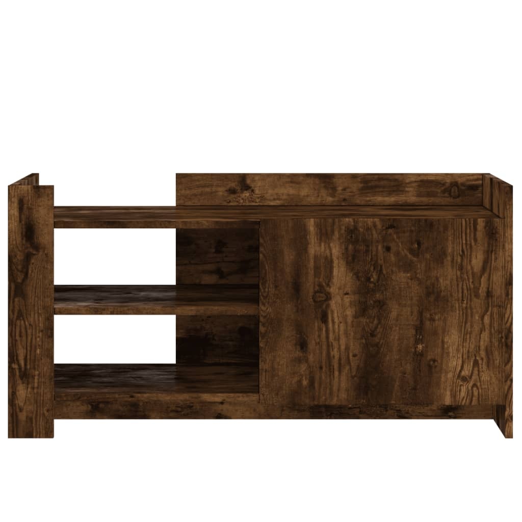 VidaXL Salontafel 100x50x50 cm bewerkt hout gerookt eikenkleurig