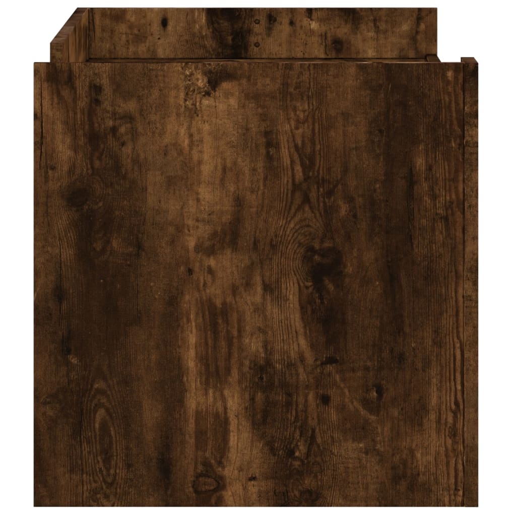 VidaXL Salontafel 100x50x50 cm bewerkt hout gerookt eikenkleurig