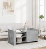 VidaXL Salontafel 100x50x50 cm bewerkt hout betongrijs