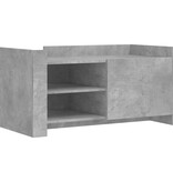 VidaXL Salontafel 100x50x50 cm bewerkt hout betongrijs