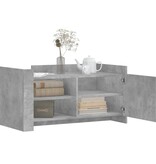 VidaXL Salontafel 100x50x50 cm bewerkt hout betongrijs