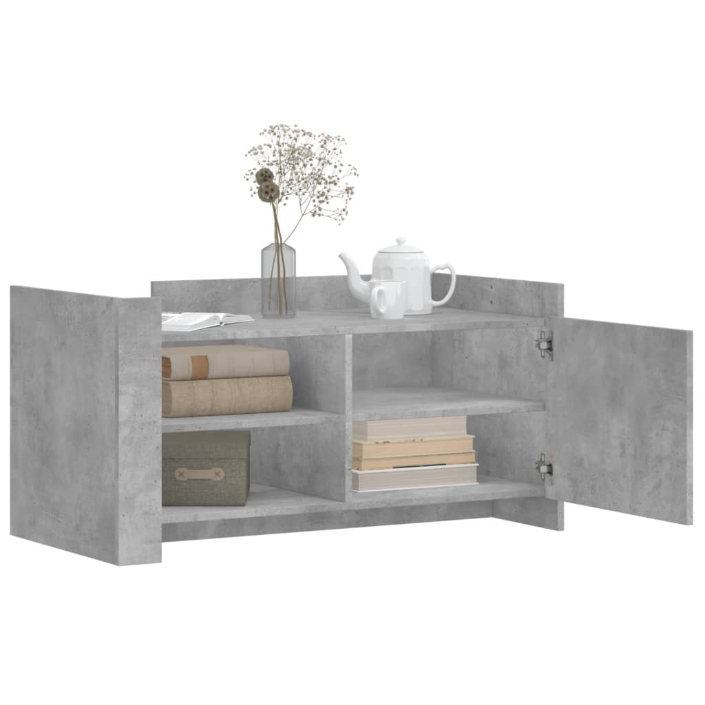 VidaXL Salontafel 100x50x50 cm bewerkt hout betongrijs