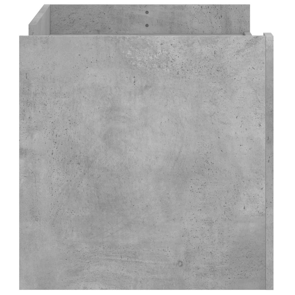 VidaXL Salontafel 100x50x50 cm bewerkt hout betongrijs