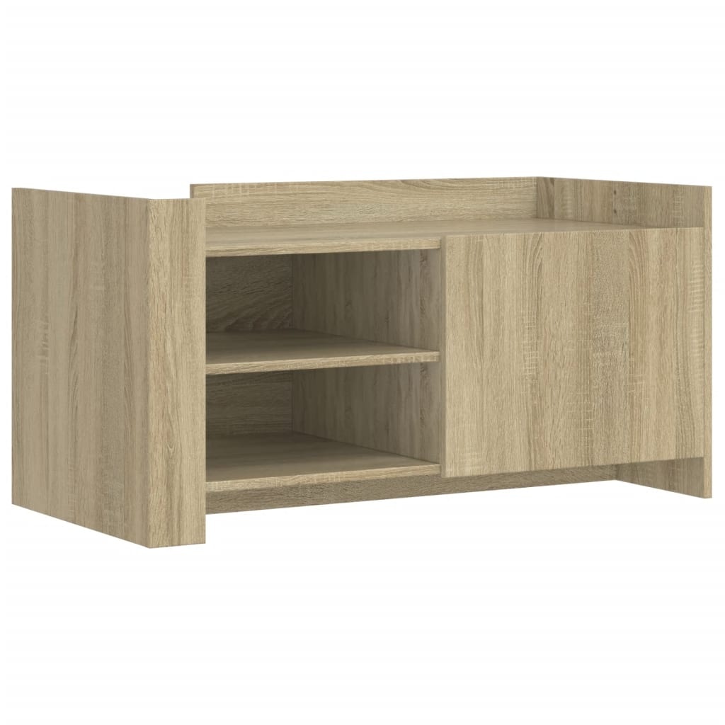 VidaXL Salontafel 100x50x50 cm bewerkt hout sonoma eikenkleurig