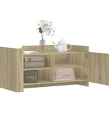 VidaXL Salontafel 100x50x50 cm bewerkt hout sonoma eikenkleurig