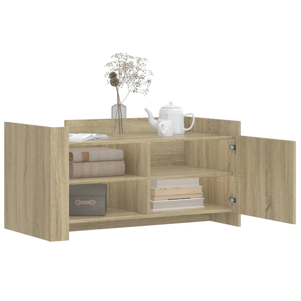 VidaXL Salontafel 100x50x50 cm bewerkt hout sonoma eikenkleurig
