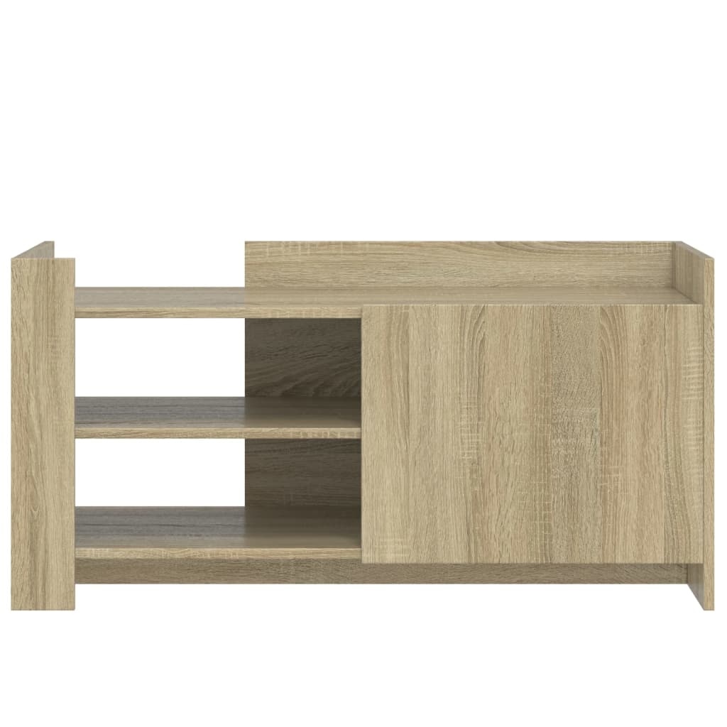 VidaXL Salontafel 100x50x50 cm bewerkt hout sonoma eikenkleurig