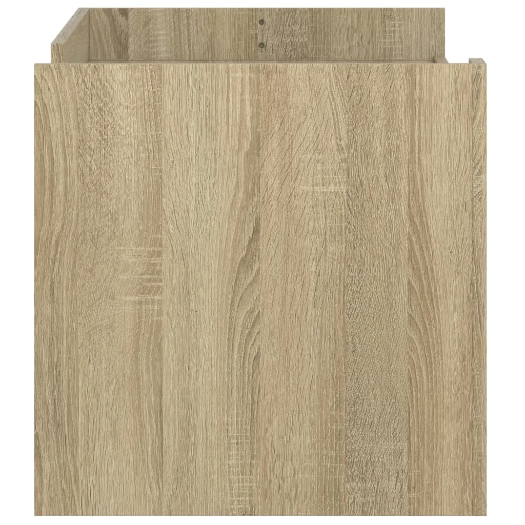 VidaXL Salontafel 100x50x50 cm bewerkt hout sonoma eikenkleurig