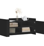 VidaXL Salontafel 100x50x50 cm bewerkt hout zwart