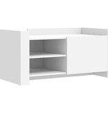 VidaXL Salontafel 100x50x50 cm bewerkt hout wit